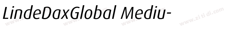 LindeDaxGlobal Mediu字体转换